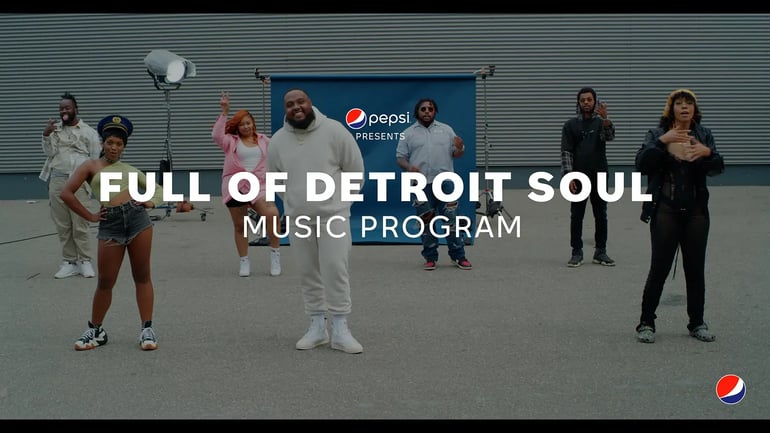 Pepsi Full of Detroit Soul Music Program Digital ad for product sales