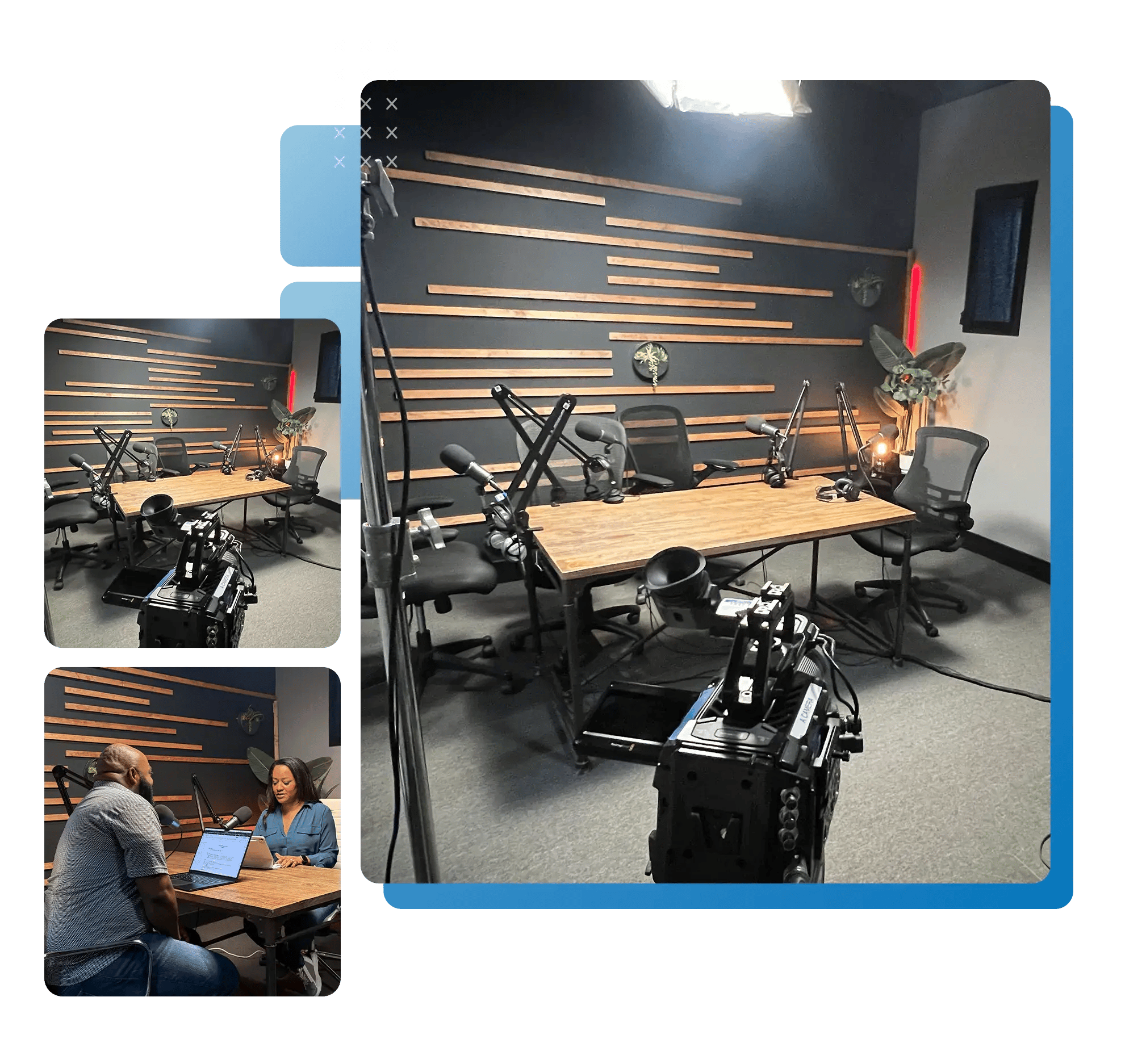 Rentable Podcast Room Live streaming Studio 